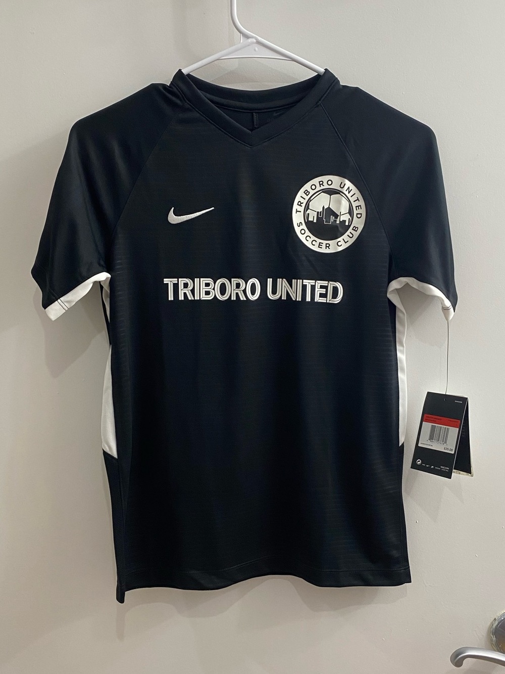 Nike Triboro United Soccer Club Black Jersey Youth Size L